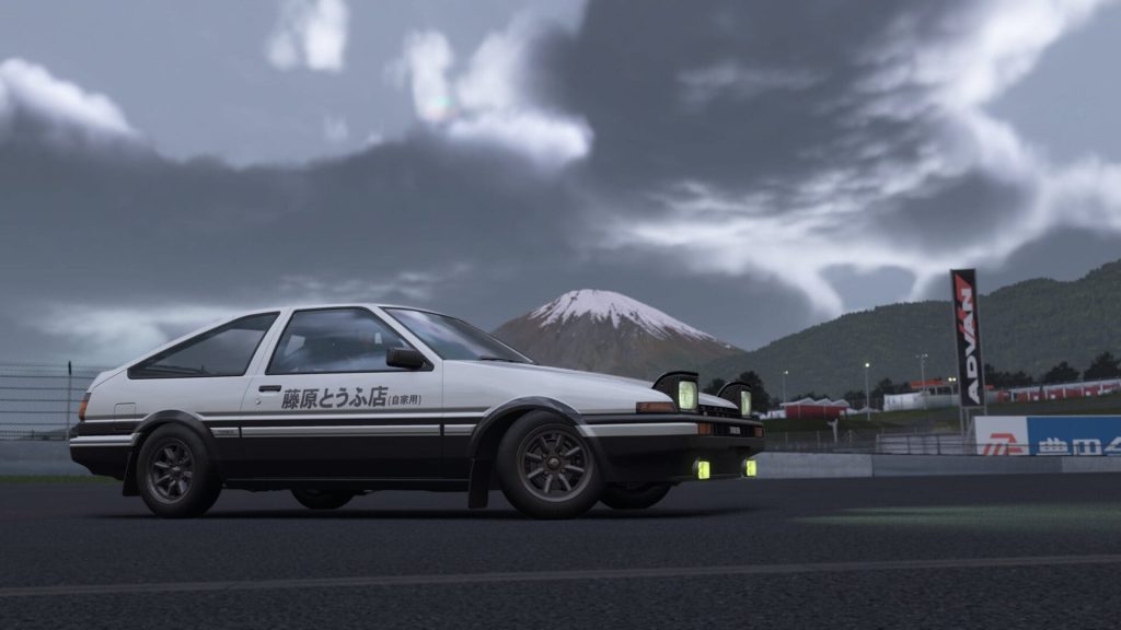 Toyota AE86 Sprinter Trueno in Assetto Corsa Evo shown in one of four available configurations