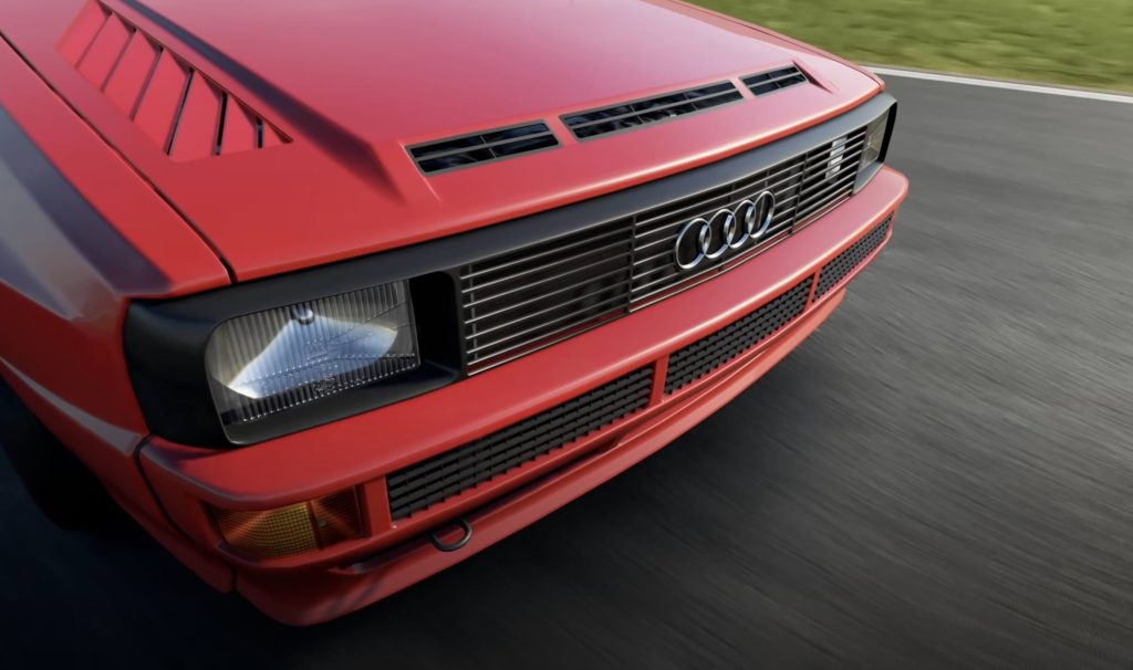 Assetto Corsa Evo Audi A4 quattro front camera view on the track